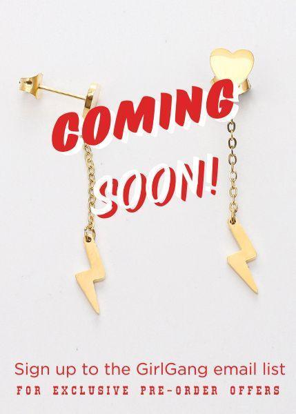 earrings heart stud chain bolt lightning dangly