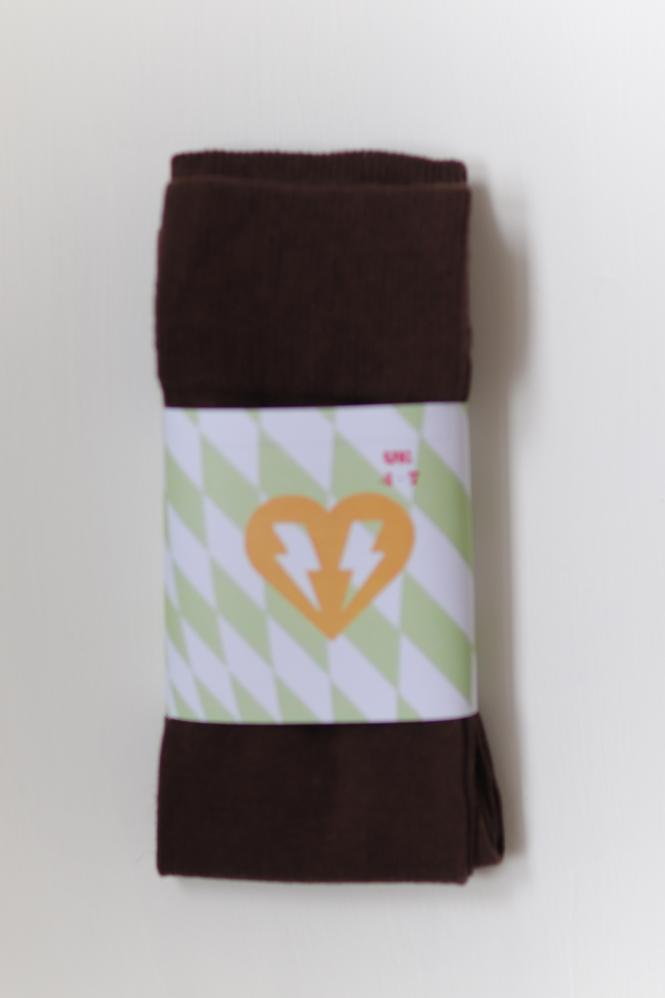 Knee High Socks One Size, Brown