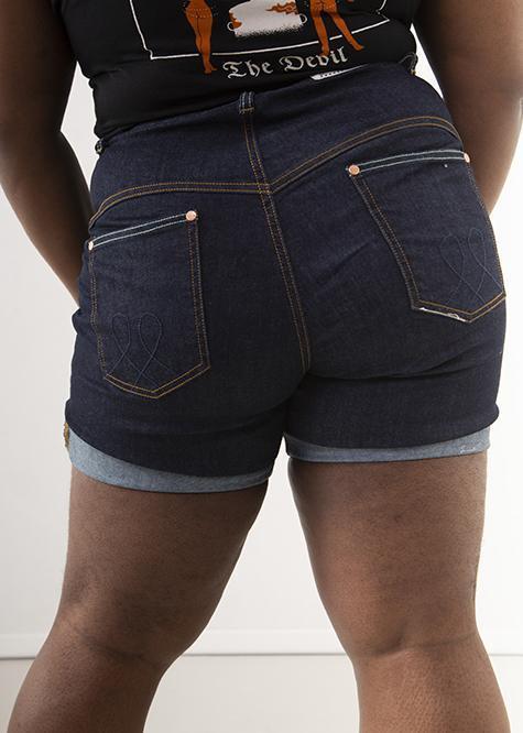 Classic Shorts Dark Indigo Front Web