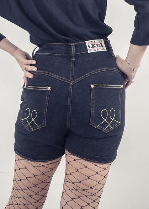 HMB Shorts Black Back Details Web