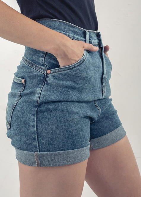 HMB Shorts Washed Indigo Side Back Detail Web