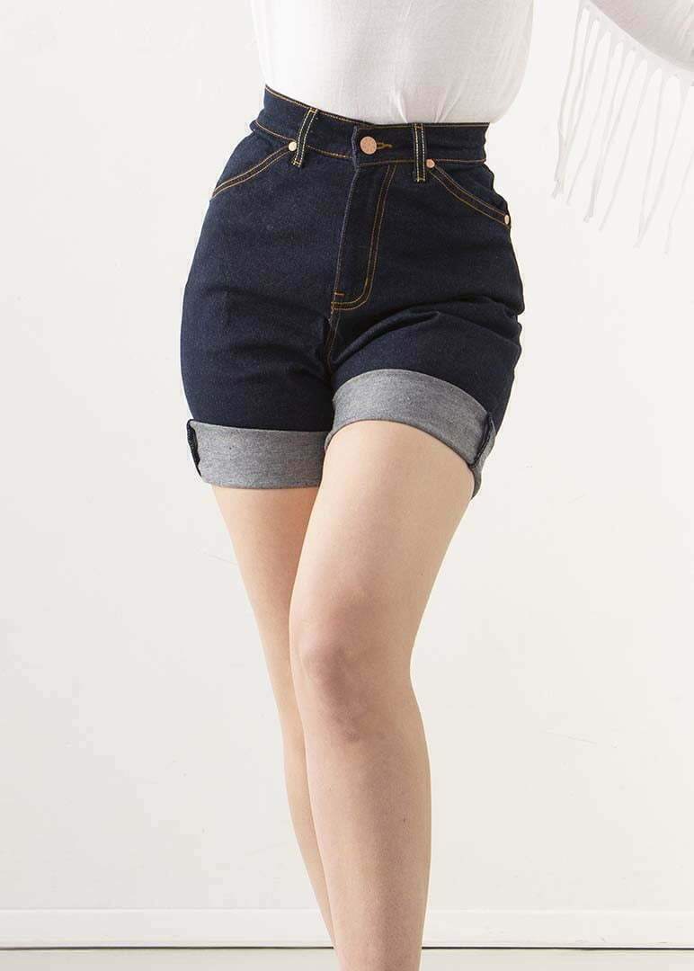 SS22_ Indigo HMB Shorts Front Details