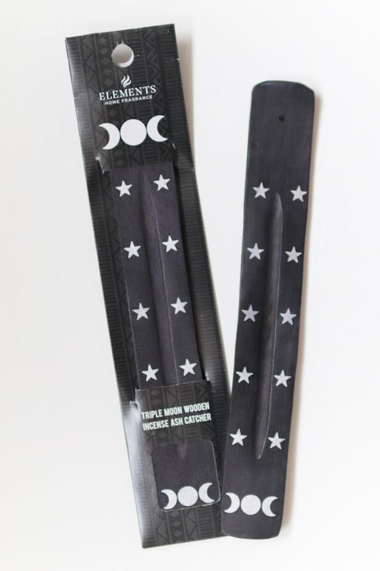 incense holder black moon stars witch witchy magic